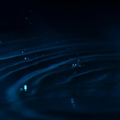 water splashes on a dark background