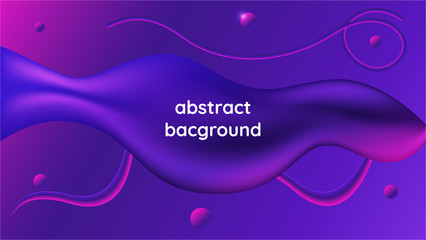 Abstract fluid background, modern wallpaper with fluid shape composition.