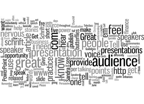 How to be a Great Speaker