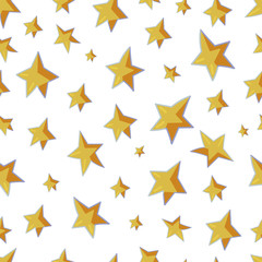 Cute seamless pattern. Stars on a white background.  Pattern for cloth, textile, cover, wrapping paper, web, printing, wallpaper, fabric, and textile.