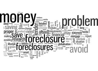 Fototapeta na wymiar How to avoid foreclosures and save money