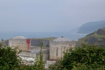 Fototapeta na wymiar Abandoned Nuclear Power Plant