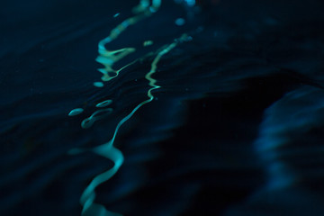 water splashes on a dark background