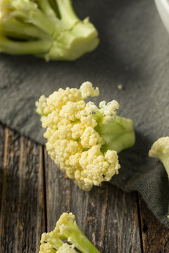 Raw White Baby Cauliflower Florets