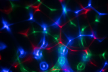 abstract color light circle on black background