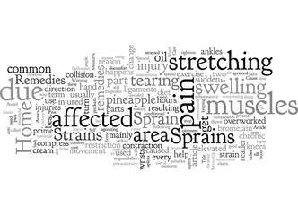 Home Remedies For Sprains And Strains