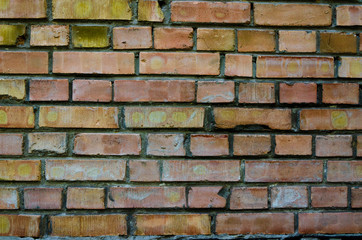 Red brick wall background