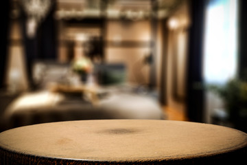 coffee table and free space for your decoration