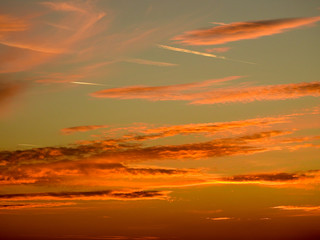 Strahlender Sonnenuntergang