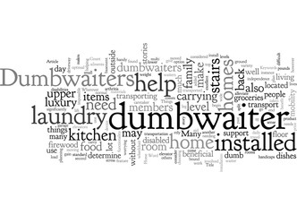 Fototapeta premium Home Dumbwaiters