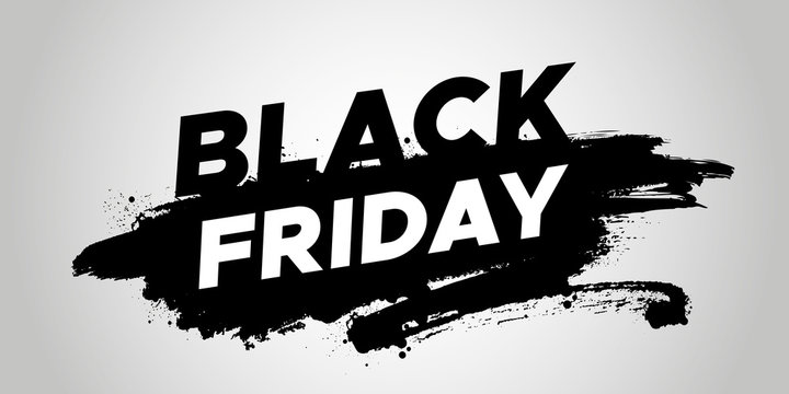 Black friday banner, card, poster. Vector Illustrator