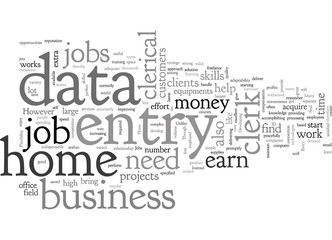 Home business data entry clerk job
