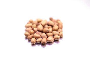 Groundnut isolated on white background