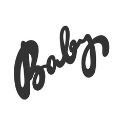 Baby. Sticker for social media content. Vector hand drawn illustration design. 