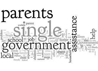 government assistance for single parents