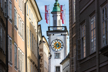 Fototapeta na wymiar historic city salzburg in austria