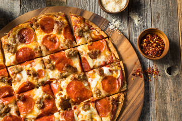 Homemade St Louis Style Pepperoni PIzza