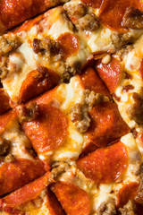 Homemade St Louis Style Pepperoni PIzza