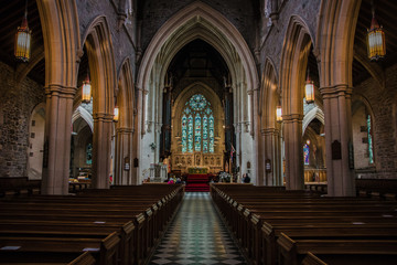 Fototapeta na wymiar Empty Cathedral 