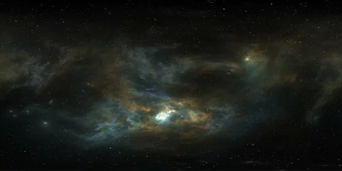 360-Grad-Riesennebel nach einer Supernova-Explosion, gleichwinklige Projektion, Umgebungskarte. Sphärisches HDRI-Panorama. © Peter Jurik