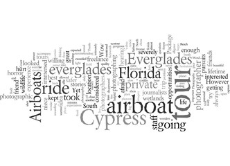 Fototapeta premium Everglades Photography From An Airboat