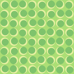 Abstract rounded repeated shapes. Vector seamless pattern.