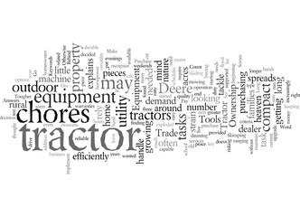 Fototapeta premium Equipment Ownership Tools Of The Tractor Trade