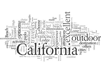 Fototapeta premium Enjoy The Beautiful Outdoors In California