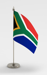 South Africa table flag on a white background.
