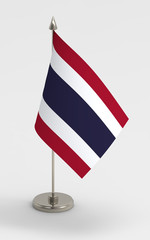 Thailand table flag on a white background.