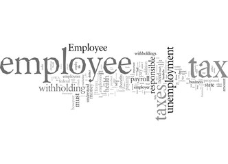 Obraz premium Employees taxes