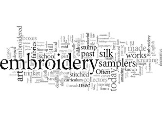 Embroidery An Overview and History