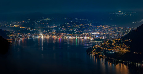 Over the cit of Lugano