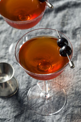 Homemade Rob Roy Cocktail