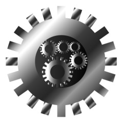 gears isolated on white background