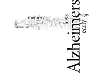 early sign of alzheimers