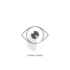 ontact Lenses Vector Icon. Clean, Minimal, Flat and Simple Vector Icon for Web, App or Print.