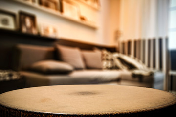 coffee table and free space for your decoration