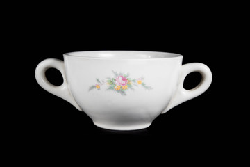 small cups of coffe and milk