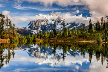 Mt. Shuksan in clouds