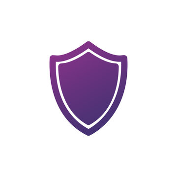 Blank Sequrity Shield Icon. Shield symbol for your web site design, logo, app, UI. Stock Vector illustration isolated on white background.