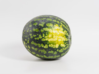 Fresh watermelon on white background.