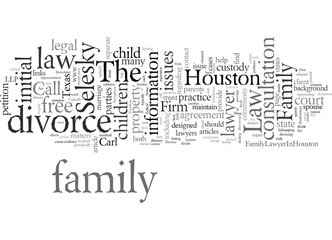 Fototapeta premium Divorce Lawyer in Houston