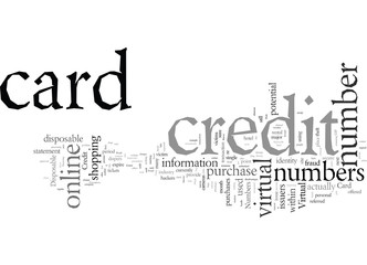 Obraz premium Disposable Credit Card Numbers