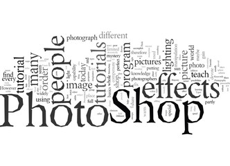 Fototapeta premium Different Types Of Photo Shop Effects Tutorials