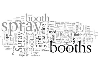 Different Kinds of Spray Booths