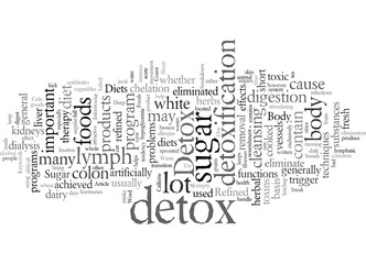 Fototapeta premium Detox To Clear Body Waste