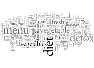 Fototapeta premium detox diet menu