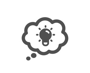 Lightbulb sign. Energy icon. Electric power symbol. Classic flat style. Simple energy icon. Vector