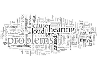 Fototapeta premium Deafness Problems Can Be Prevented